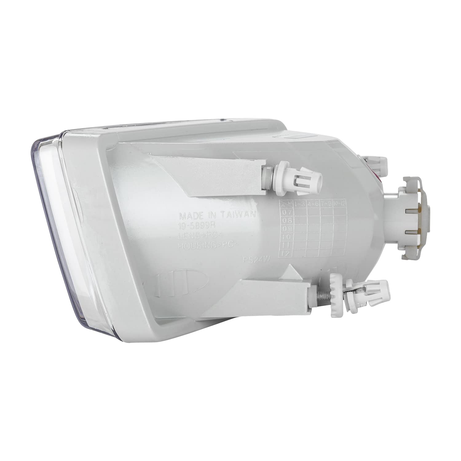 Right TYC Fog Light Assembly 19-5899-00-9 Compatible with 2007-2014 Chevrolet Silverado