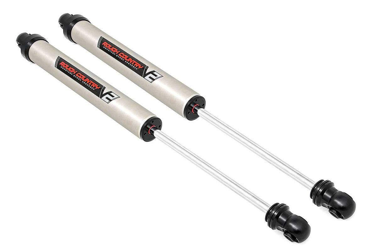 0-6" V2 Monotube Rear Shocks Rough Country for 2003-2024 Ram 3500 4WD - 760744_A