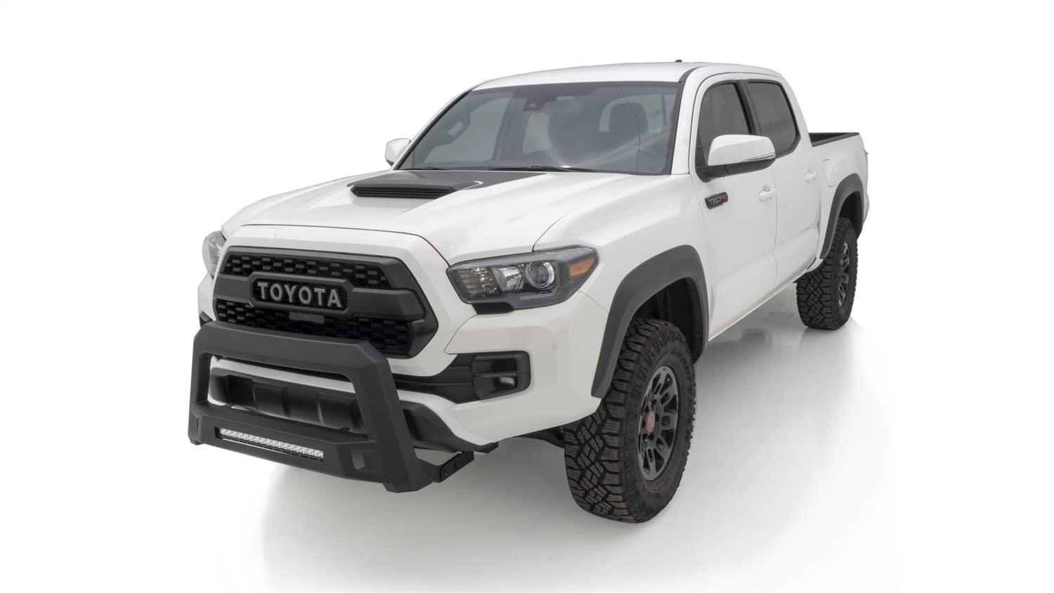 Lund Revolution Black Steel Bull Bar with Integrated LED Light Bar for 2005-2015 Tacoma Toyota