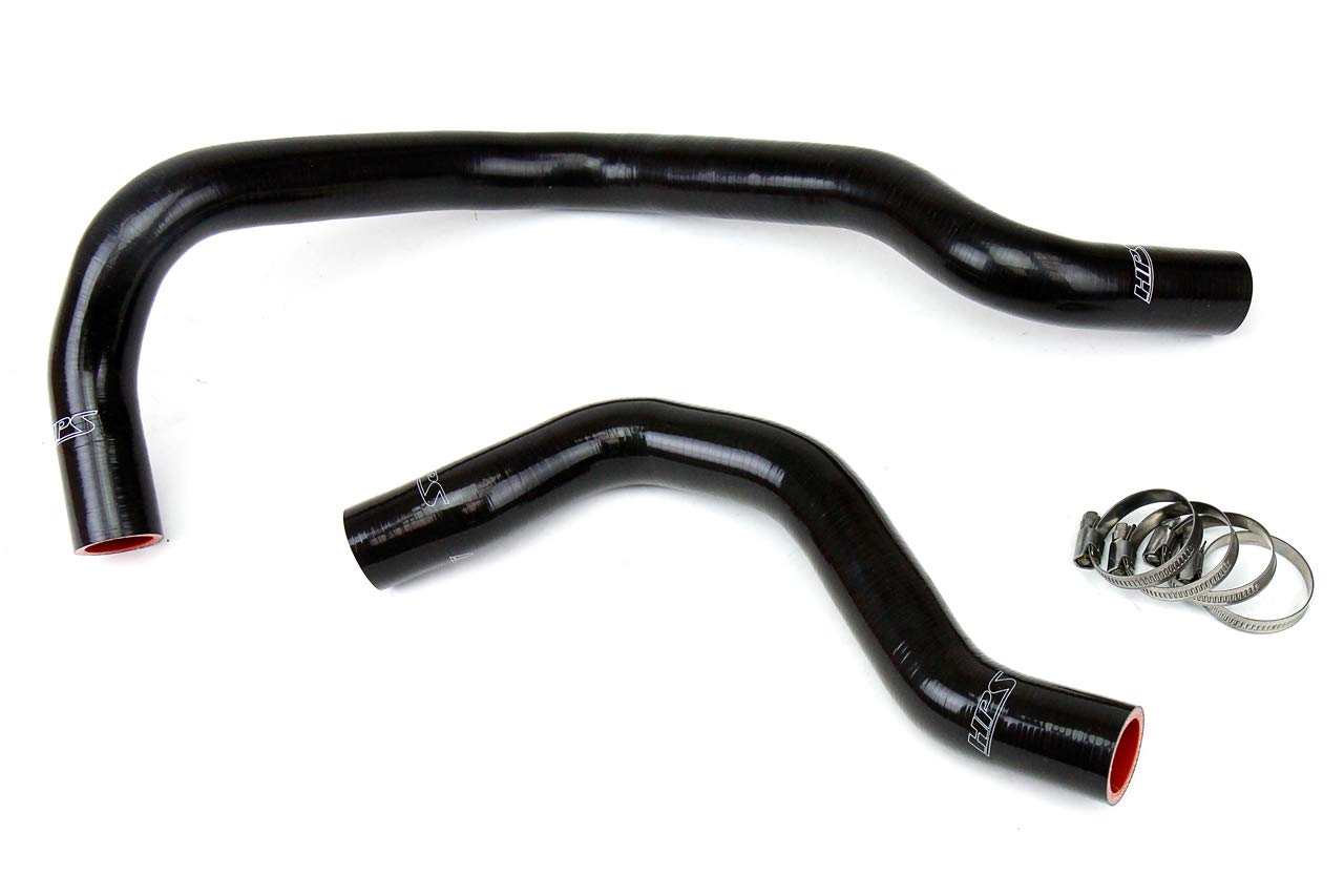 Black HPS Performance 57-1016-BLK Silicone Radiator Hose Kit Coolant Compatible for Honda 1988-1991 CRX with B16 Honda 1988-1991 Civic with B16 Acura 1990-1993 Integra with B16 swap