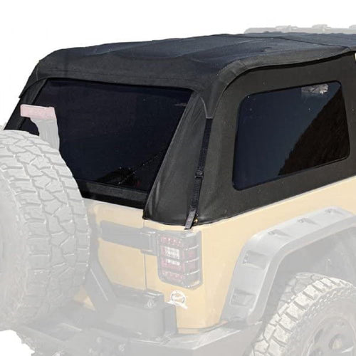 Bowless Soft Top, Black Diamond | Rugged Ridge | 13750.39 | Fits 2007-2018 Jeep Wrangler JK 2-Door