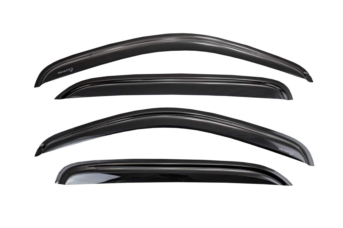 4 Piece Trailfx T84-4166H Smoke Tape-On Front & Rear Window Vents