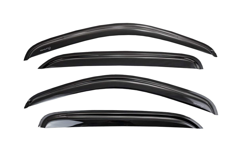 4 Piece Trailfx T84-4166H Smoke Tape-On Front & Rear Window Vents