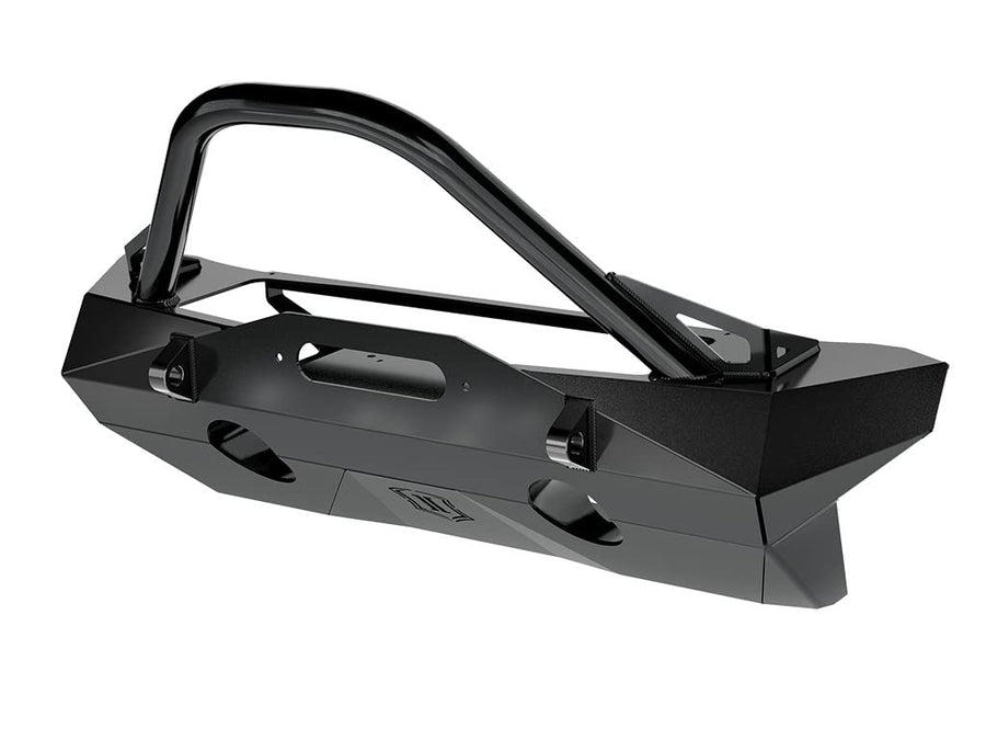 Compatible Icon Vehicle Dynamics 2018-Up JL / 2020-Up JT Pro Series Recessed Front Bumper w/Bar & Tabs, 25244
