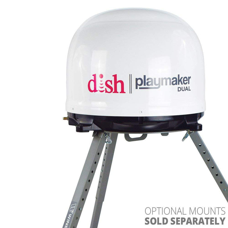 Winegard PL8000R White Dish Playmaker Dual with Wally HD Receiver Bundle