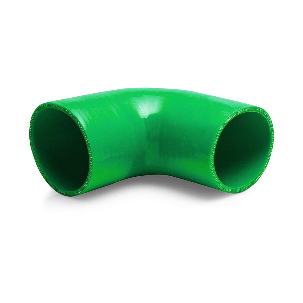 90 Degree Mishimoto 3.0" Coupler, Green