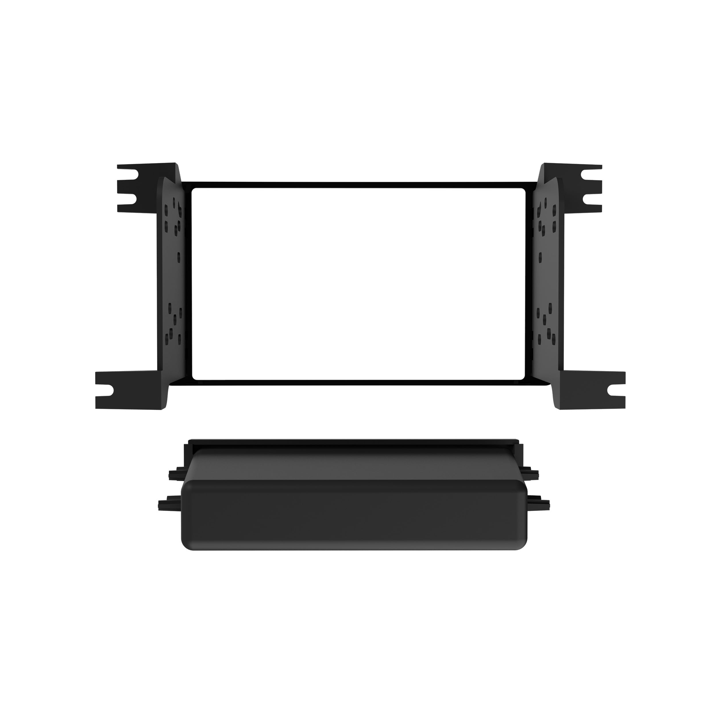 Metra Single DIN Dash Kit 99-7015CHG with Pocket for 2014- Mitsubishi Outlander (Charcoal)