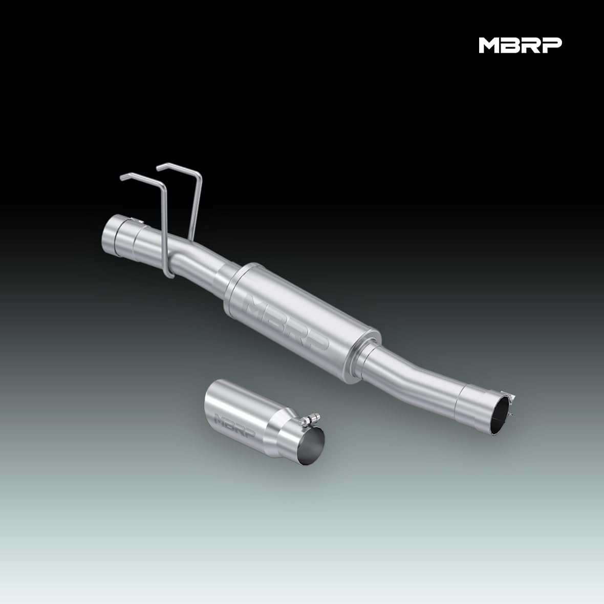 2009+ MBRP Ram 1500 T409 Stainless Steel 3in Muffler Bypass