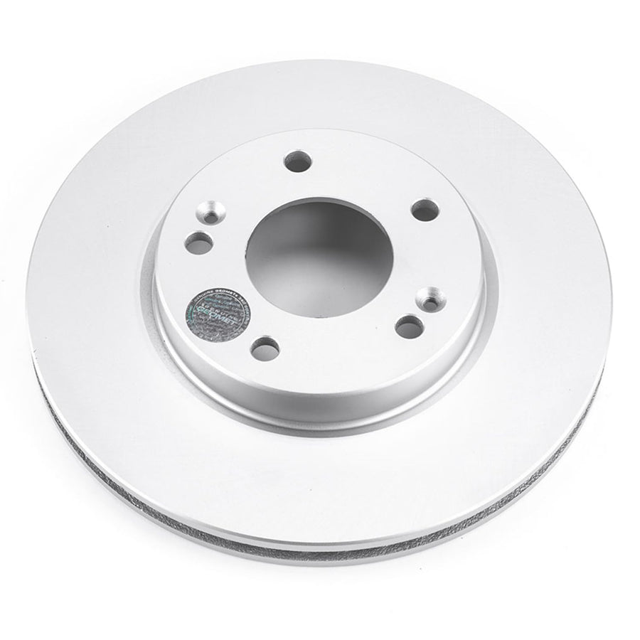 Power Stop Front JBR1760EVC Evolution Genuine Geomet Coated Brake Rotor For Hyundai Ioniq 2017-2022, Kia Niro 2017-2022 [Model Specific]