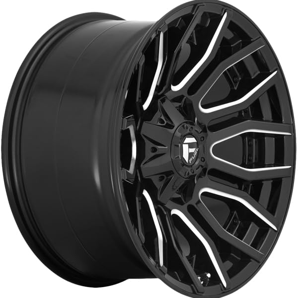 1PC Fuel D711 24X12 8X6.5 GL-BLK-MIL -44MM - D71124208247