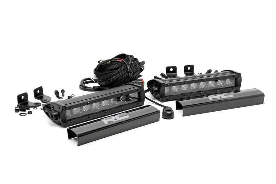 Black Series Rough Country 8" Single Row CREE LED Light Bar | Pair - 70728BL