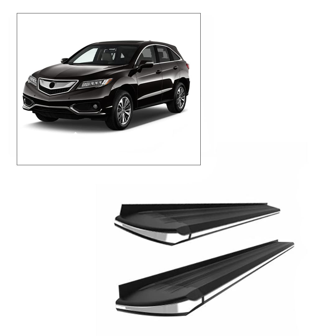 Exceed Black Horse Running Boards Compatible with 2007-2013 Acura MDX|2009-2015 Honda Pilot-EX-HOPI09