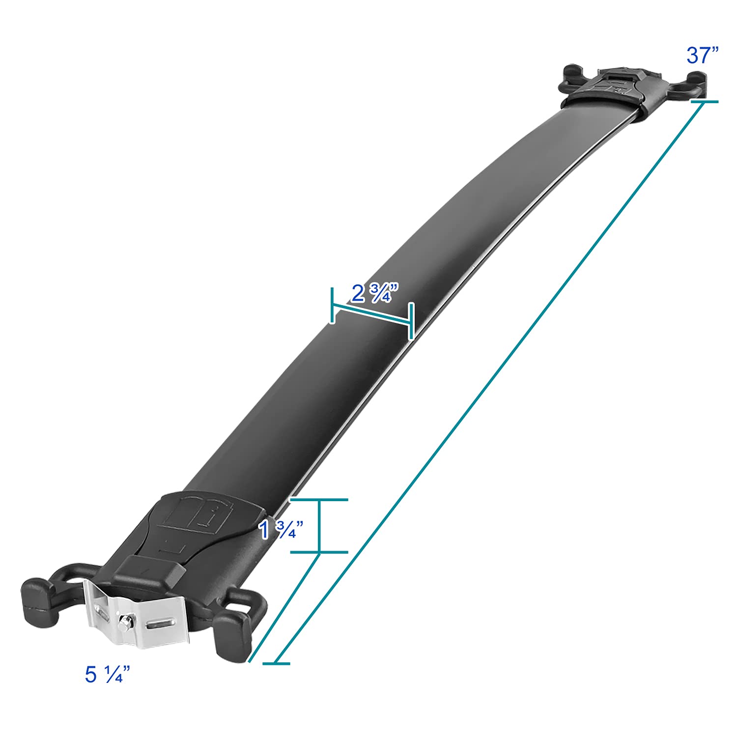 Black Roof Spec-D Tuning Cross Bars Rack Luggage Cargo Carrier Compatible with 2010-2017 Chevy Equinox GMC Terrain