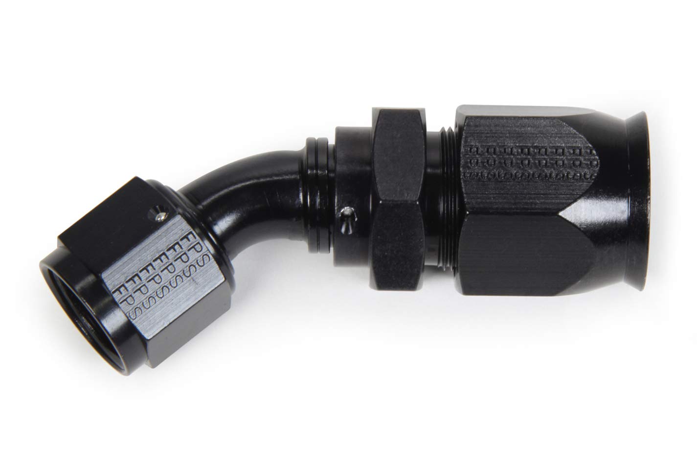 FRAGOLA Race-Rite Fitting, Hose End, PTFE Hose, 90 Degree, 12 an Hose to 12 an Female, Swivel, Aluminum, Black, Each