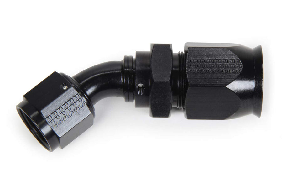 FRAGOLA Race-Rite Fitting, Hose End, PTFE Hose, 90 Degree, 12 an Hose to 12 an Female, Swivel, Aluminum, Black, Each