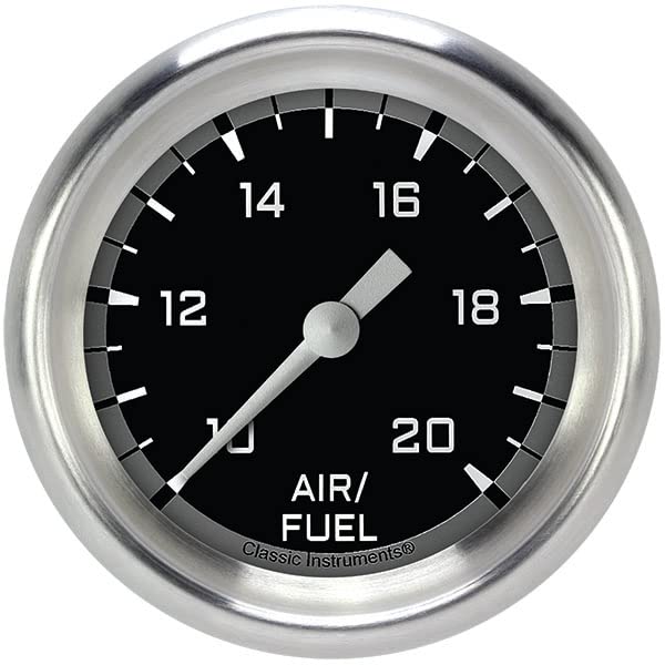 AX394GAPF Classic Instruments Gray 2-5/8" Air Fuel Ratio Gauge AutoCross