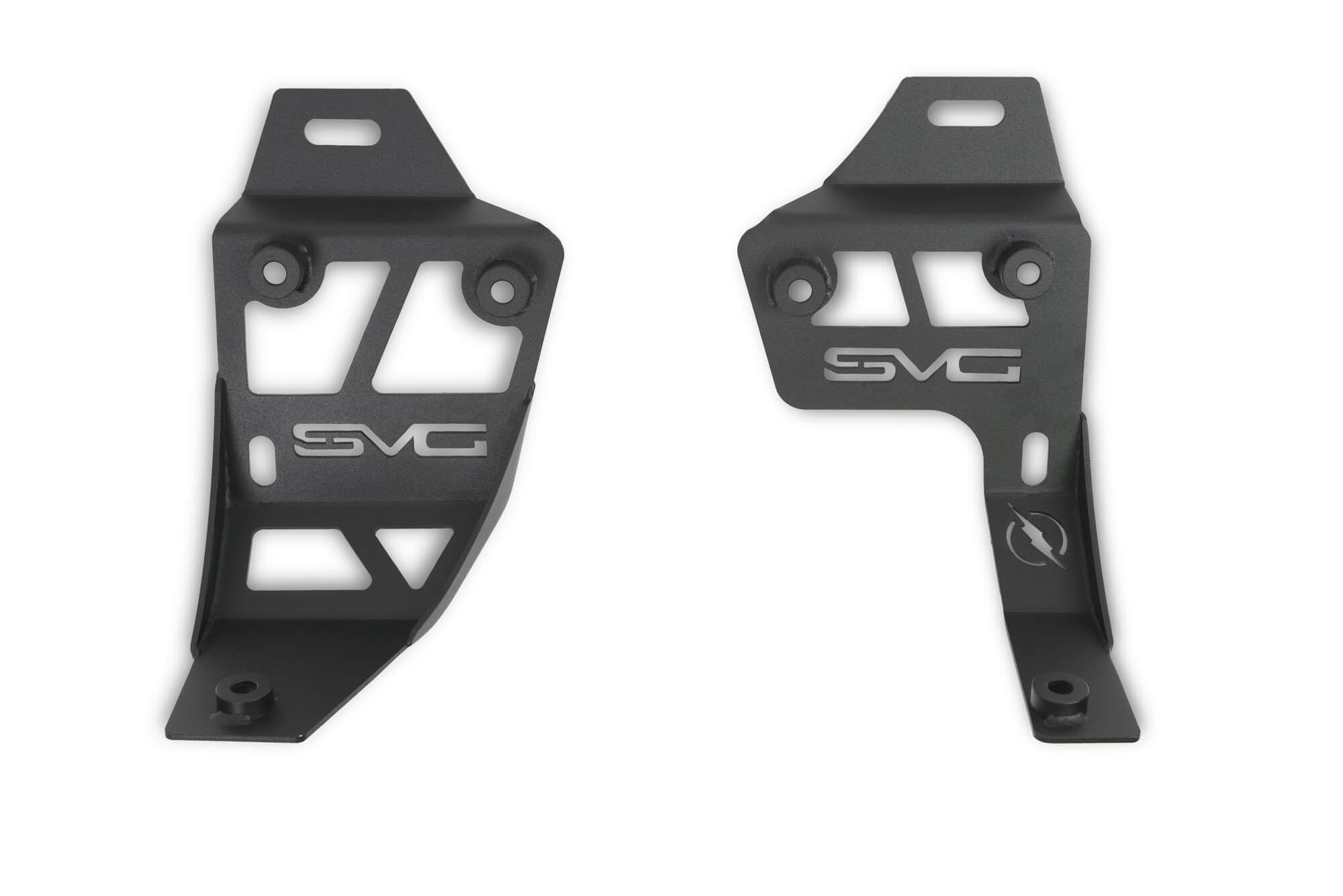Dual Pod Light Mounts for The 2021-2025 Jeep Wrangler JL 4xe | Mounts (2) 3” Light Pods at The A-Pillar on Each Side | DV8 Offroad