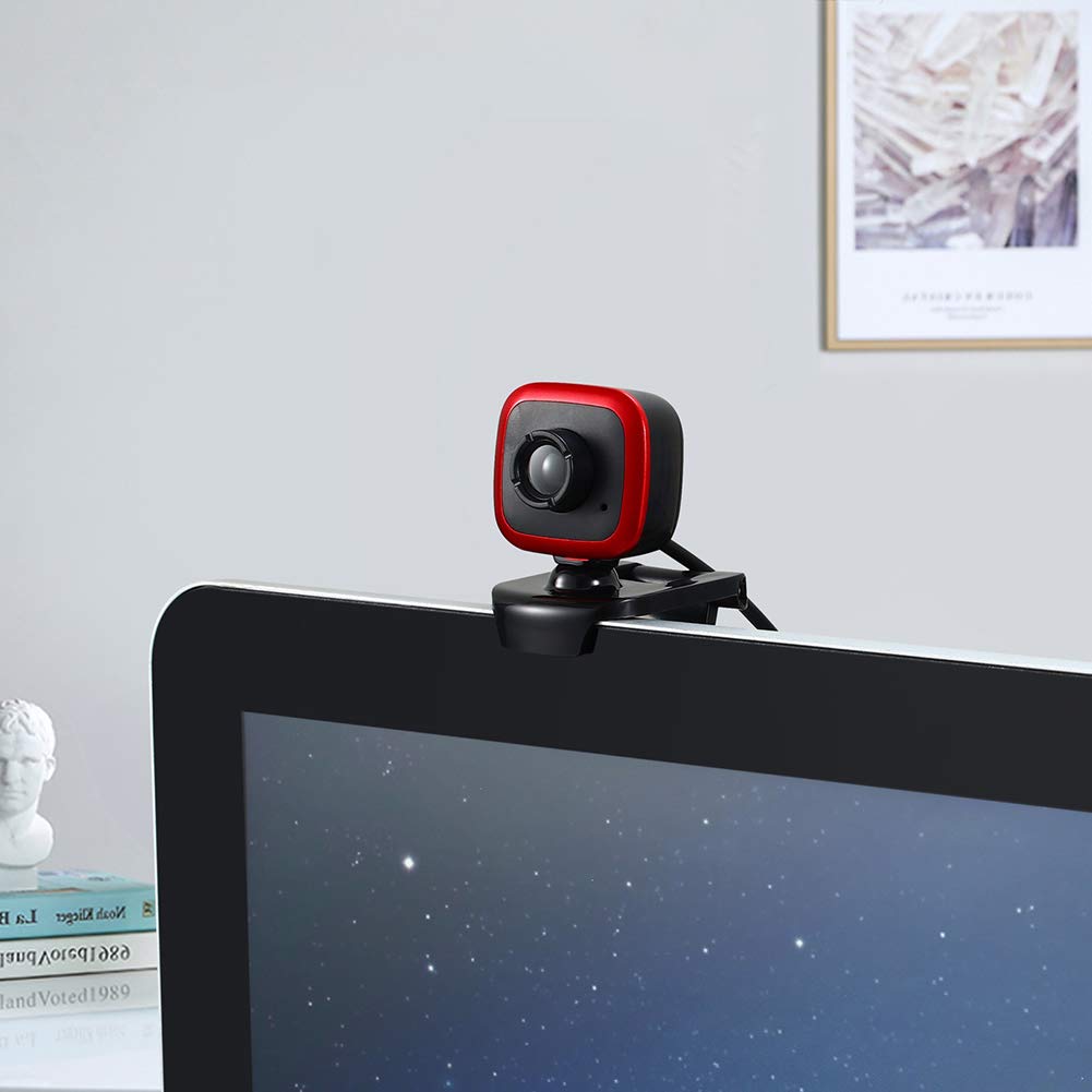 1080P HD Webcam with Built-in Microphone, Web Game USB Camera, Computer Web Camera High Definition Free Drive, for Video Conference Online Teaching