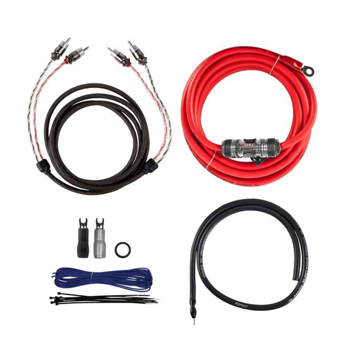 4 AWG T-Spec v12 Amp Kit - 2400 W with RCA Cable