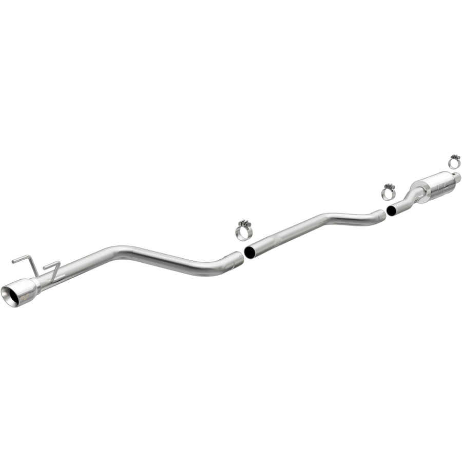 Cat-Back MagnaFlow Performance Exhaust System 19269 - Street Series, Stainless Steel 2.5in Main Piping, Single Straight Driver Side Rear Exit, Polished Finish 3.5in Exhaust Tip - Cruze Exhaust Kit