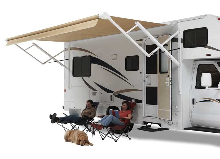 Carefree 21' Black/Gray QJ218D00 Vinyl Roller Assembly (White Weatherguard)