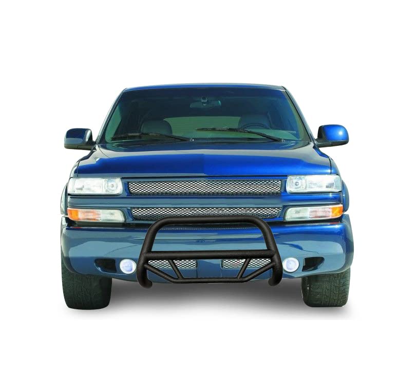 Max T Black Horse Bull Bar Textured Black Compatible with 1999-2006 Chevrolet Silverado 1500|1999-2006 GMC Sierra 1500-MBT-MG703