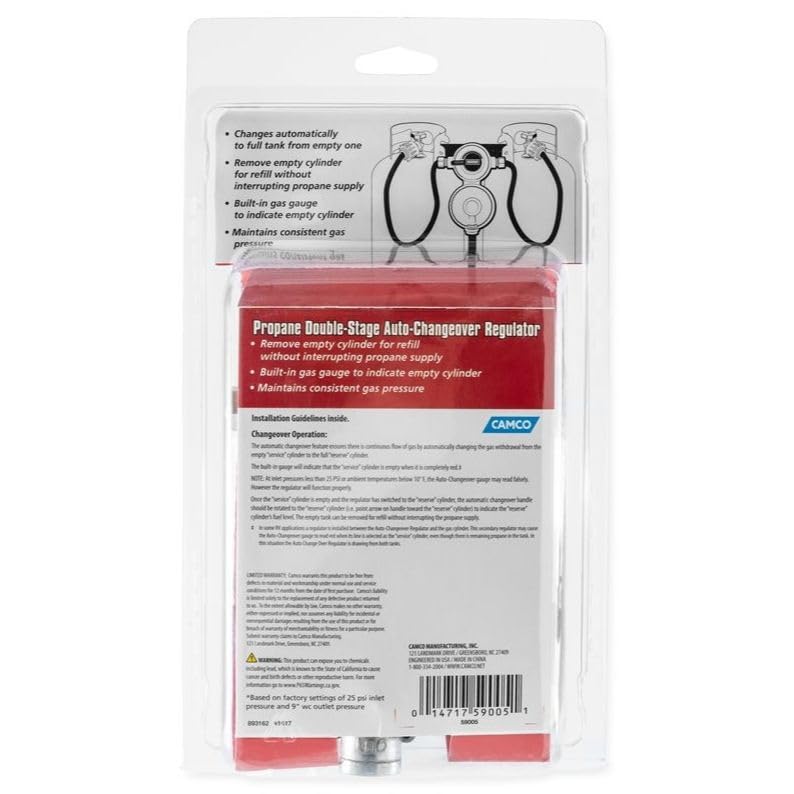 Two Stage Camco Propane Regulator