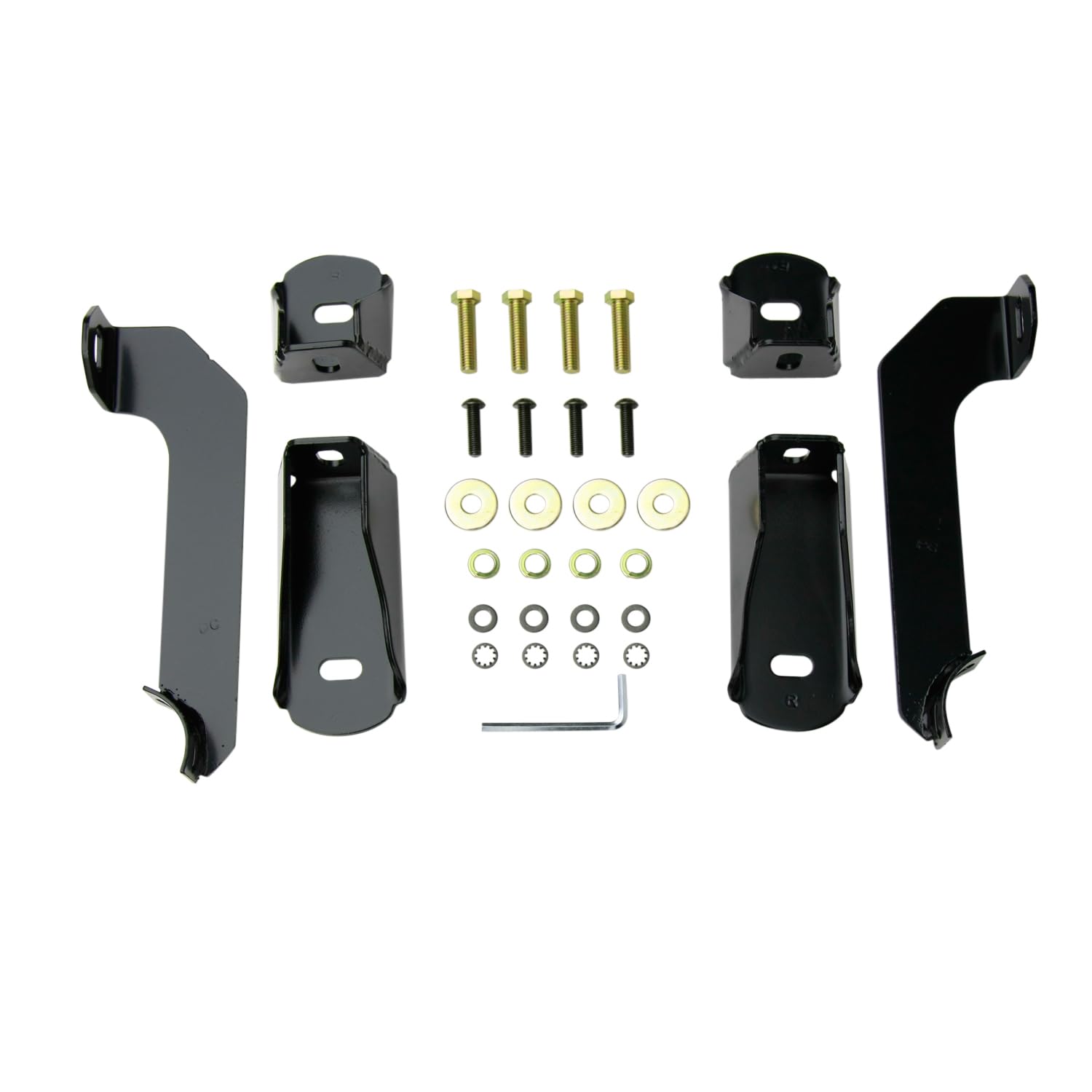 Westin E-Series 23-3825 3 Round Nerf Bars fits 2014-2018 Silverado Sierra 1500 Crew Cab (Body Mount) Black Pair