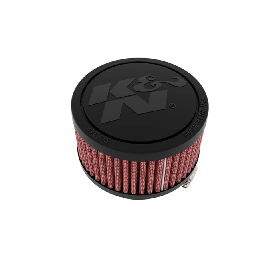 High-Flow K&N Original Lifetime Universal Clamp-On Air Filter: Performance, Premium, Washable: Flange Diameter: 2.25 In, Filter Height: 2 In, Flange Length: 0.625 In, Type: Round Straight, RU-1900