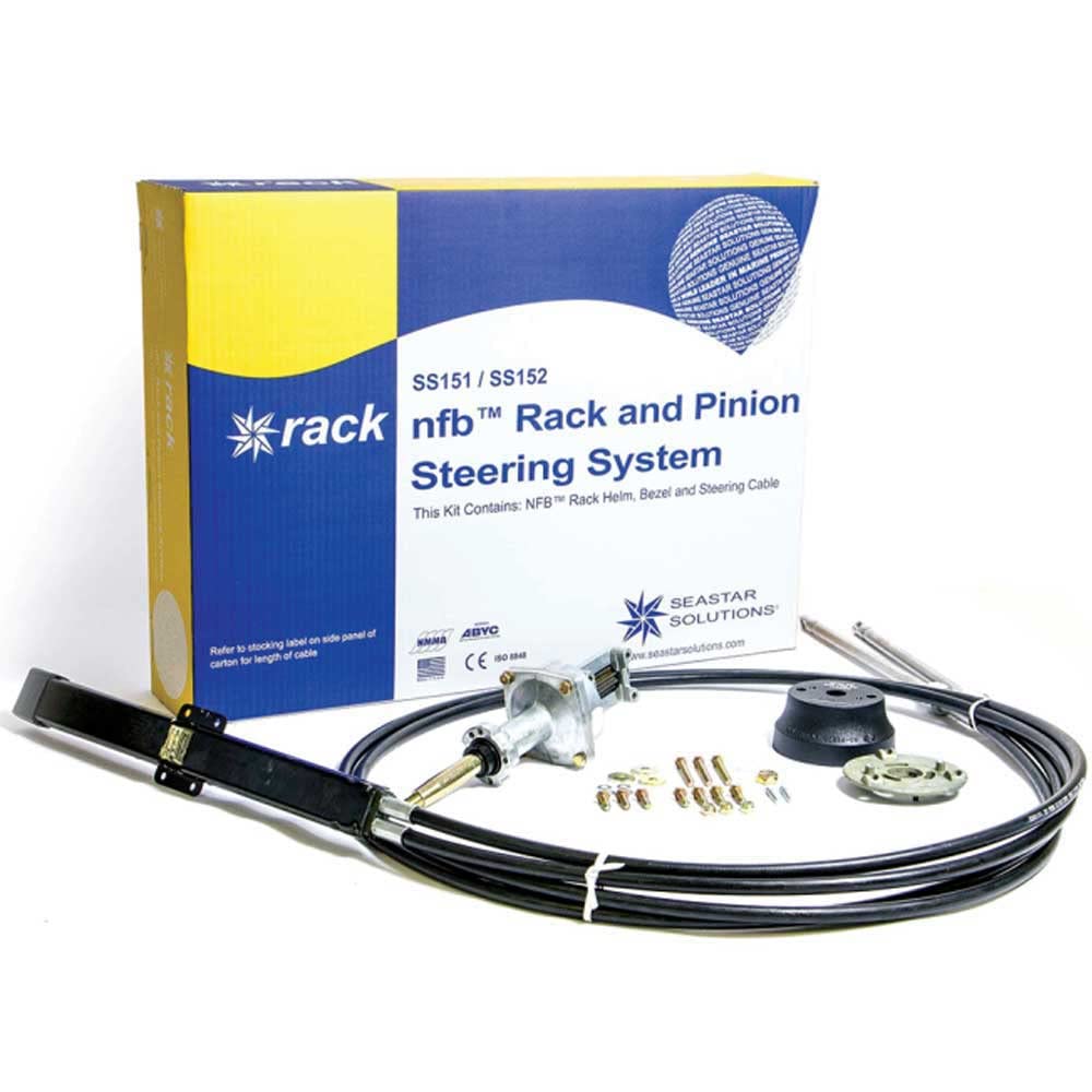 Dometic SeaStar Pro Rack Steering Kit NFB (No Feedback) with Dual Cables, SS15216, 16ft.