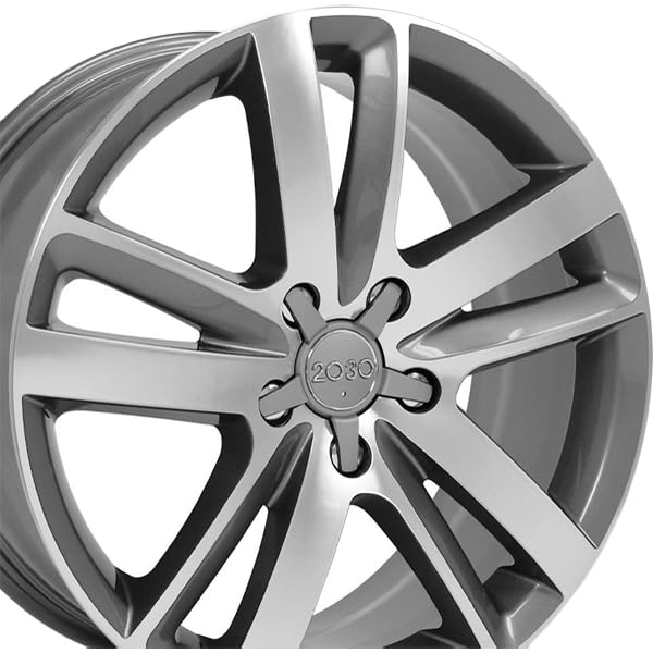 Gunmetal Machined Wheel OE Wheels LLC AU20-20090-5130-60MG Painted (20 x 9. inches /5 x 130 mm, 60 mm Offset)