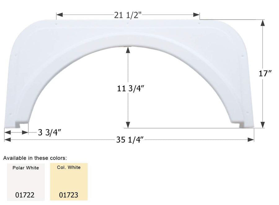 Fender Skirt ICON, Single, Travelmate, FS1722, Colonial White