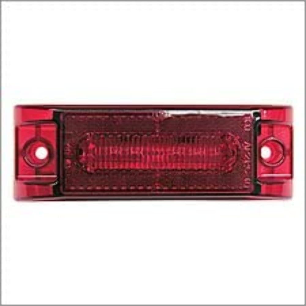 Peterson Led Marker/Clearance M187R-BT2, Rectangular, W/2 .180 Bullets, 6.0"X2.0"