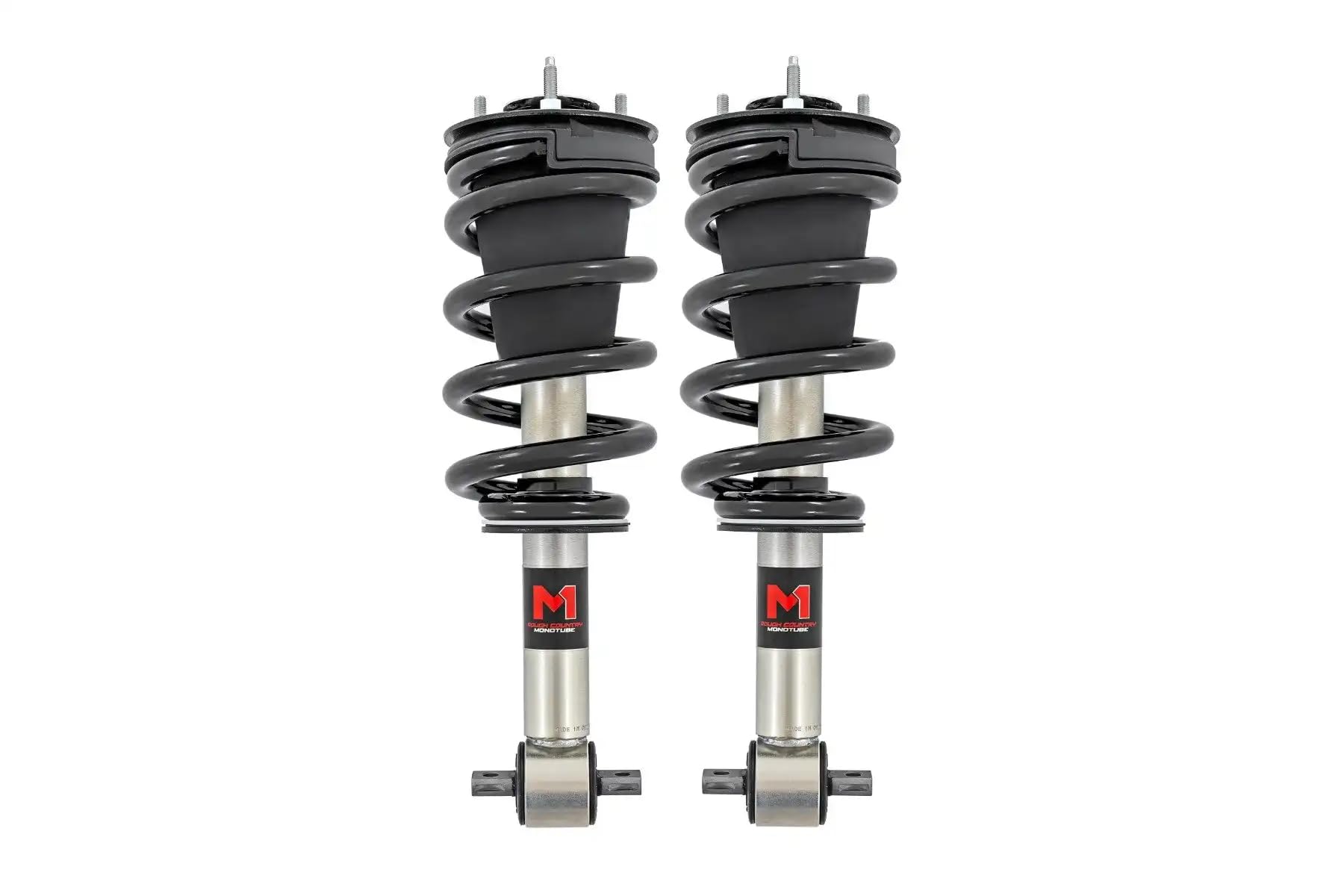 Rough Country M1 Leveling Struts 0-2" for Chevy Tahoe & GMC Suburban/Yukon (2007-2020) SUV - Loaded Strut (Set of 2)