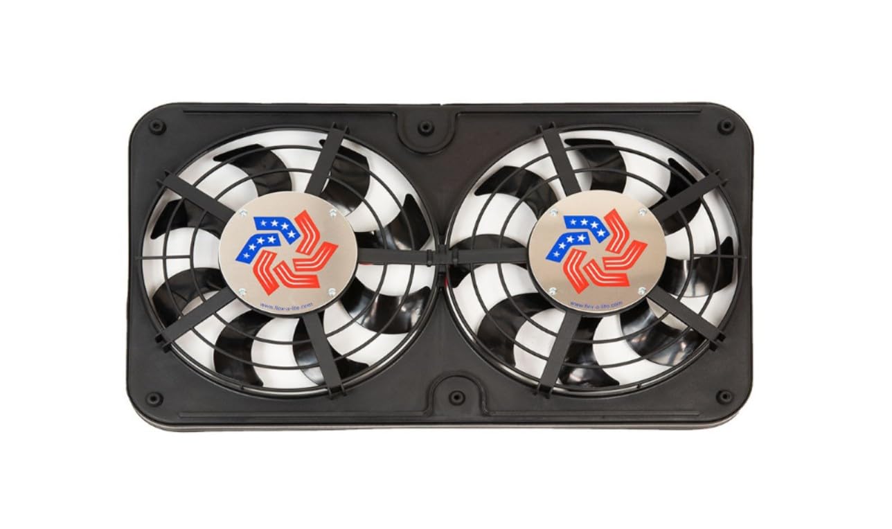Lo-Profile Flex-a-lite 420 S-Blade Dual Electric Puller Fan