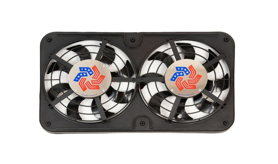 Lo-Profile Flex-a-lite 420 S-Blade Dual Electric Puller Fan