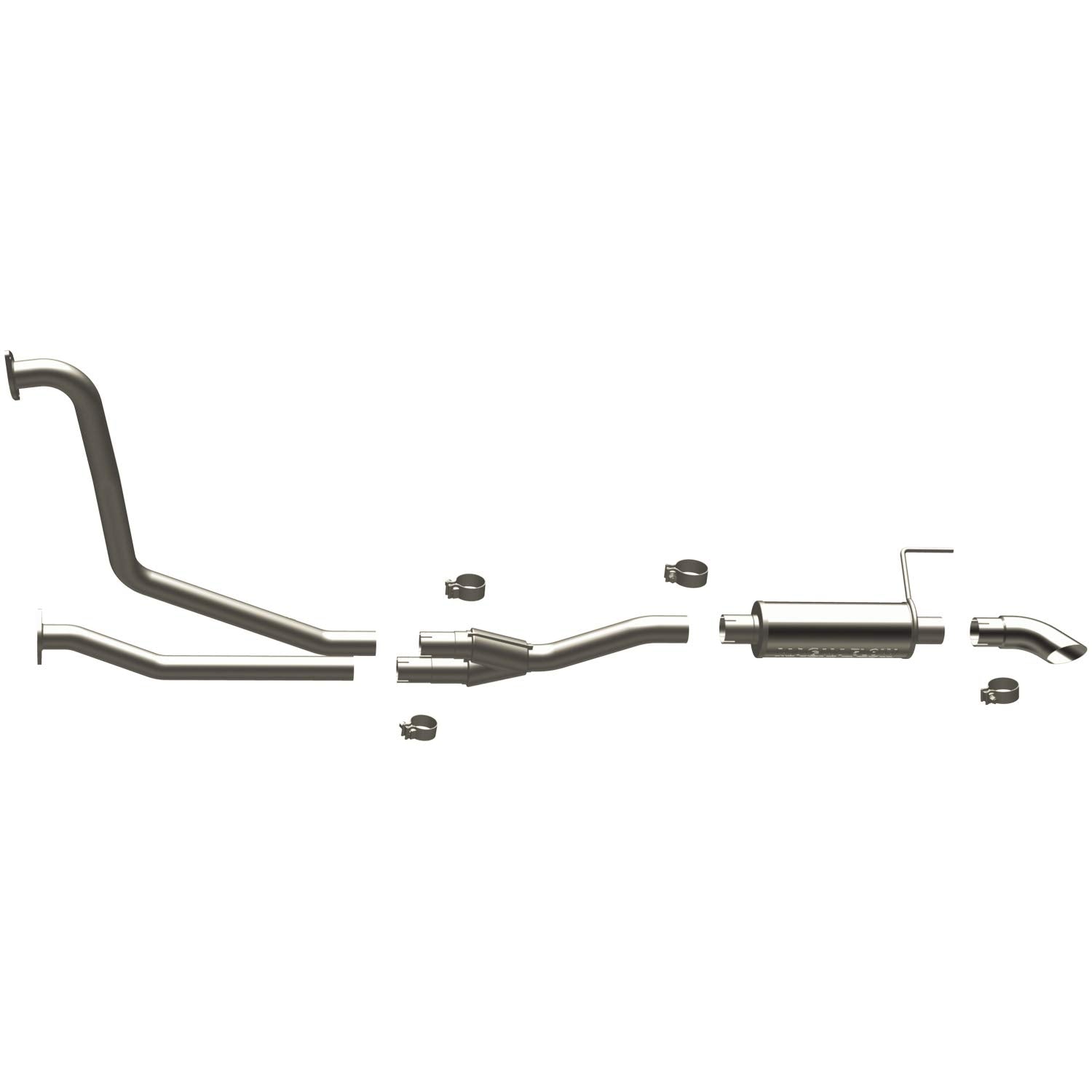 Performance Exhaust System MagnaFlow 17109: Cat-Back, Off Road Pro Series, Compatible with 2007-2015 Nissan Titan