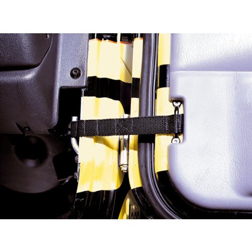 Rugged Ridge Door Check Strap for CJ/Wrangler YJ/TJ Jeep | Nylon, Black | 12103.01 | Fits 1955-2006 Jeep CJ & Wrangler YJ/TJ