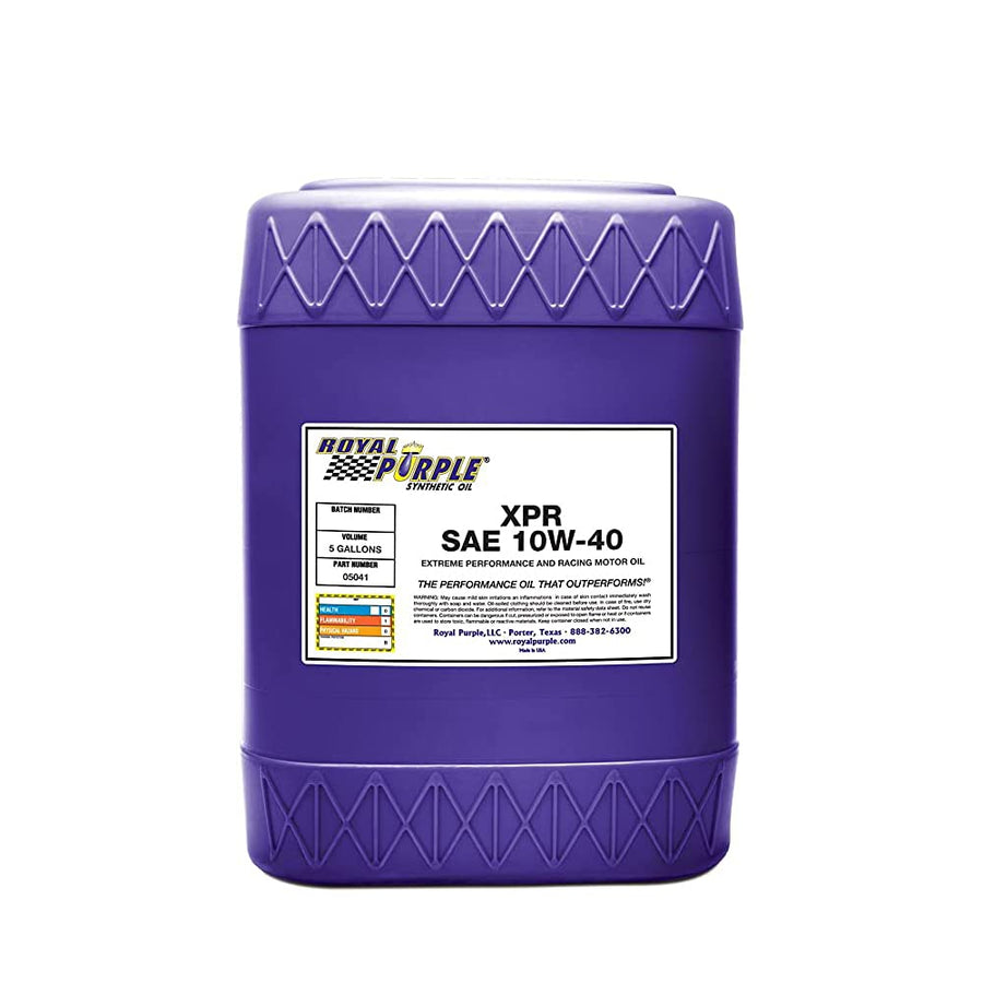 XPR 10W-40 Royal Purple Extreme Performance Synthetic Racing Motor Oil - 5 Gallon