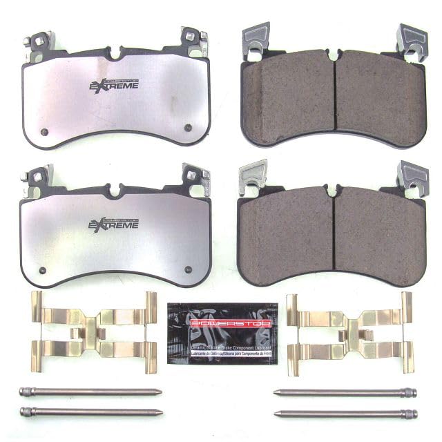 Power Stop Z36 Truck & Tow Z36-2184 Front Carbon Fiber Ceramic Brake Pads with Hardware For Defender 110, Defender, Discovery, Range Rover, Range Rover Sport [Model Specific]
