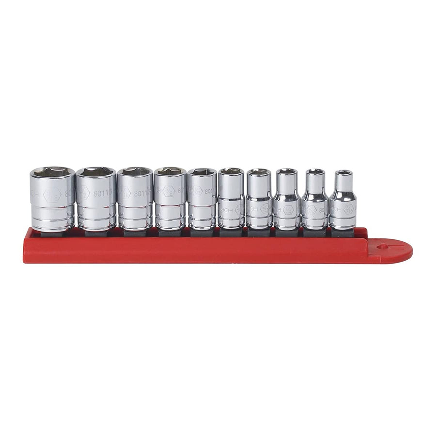 10 Pc. GEARWRENCH 1/4" Drive 6 Pt. Standard Socket Set, SAE - 80303
