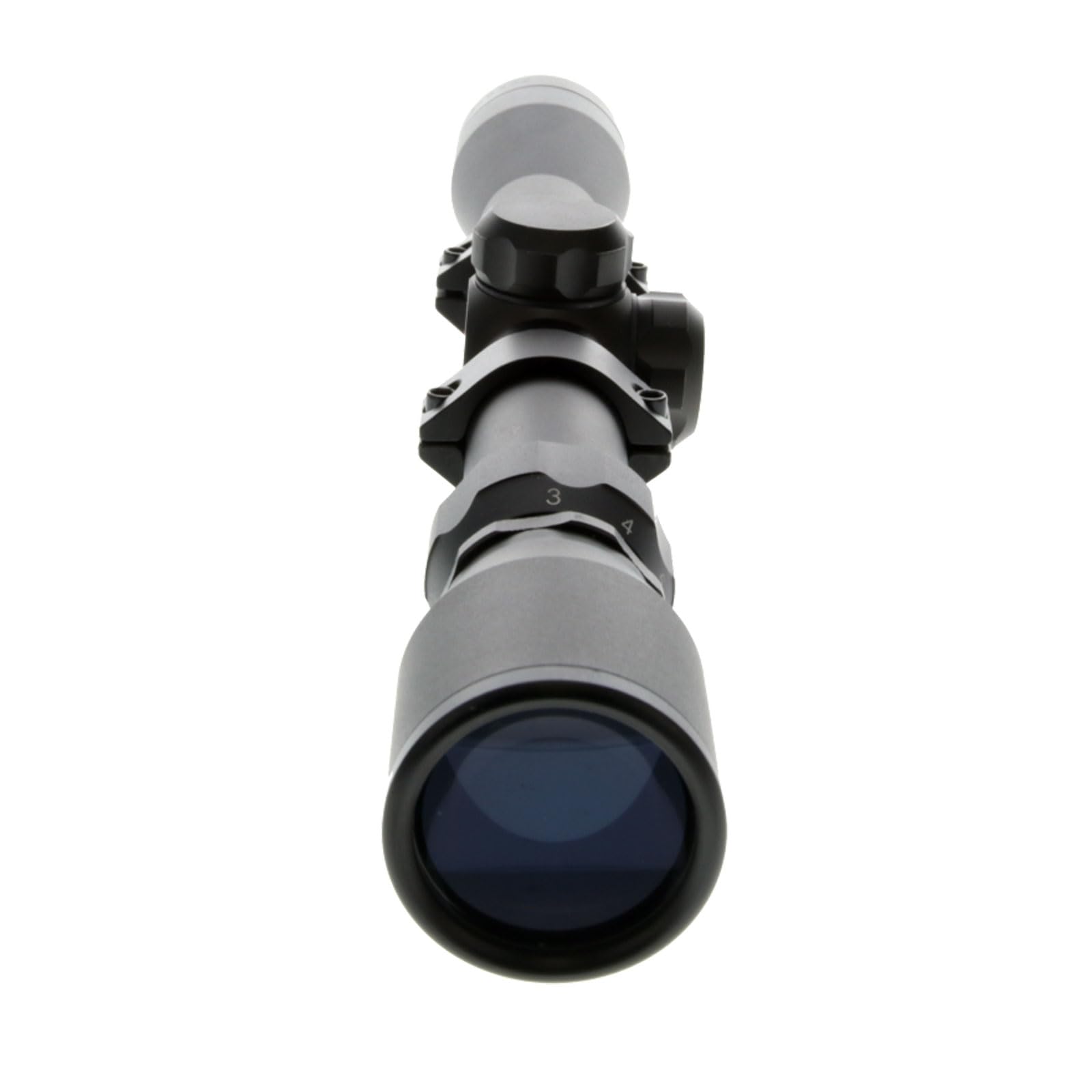 BUCKLINE TRUGLO Tactical Hunting Shooting Durable Waterproof Fogproof 1" Aluminum Tube Riflescope with 3/8" Rimfire Dovetail Mount Rings & Elastic Lens Covers Included, 3-9 x 32mm, Duplex BDC Reticle