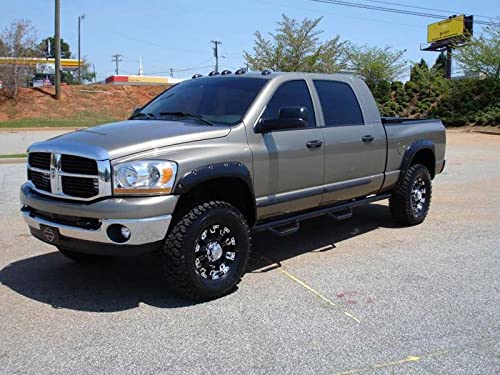 N-Fab Steps Nerf | Gloss Black, Wheel-to-Wheel w/ Bed Access | D0994QC-6 | Fits 2009-2015.5 Dodge RAM 1500 Quad Cab 6.4' Standard Bed, SRW Gas
