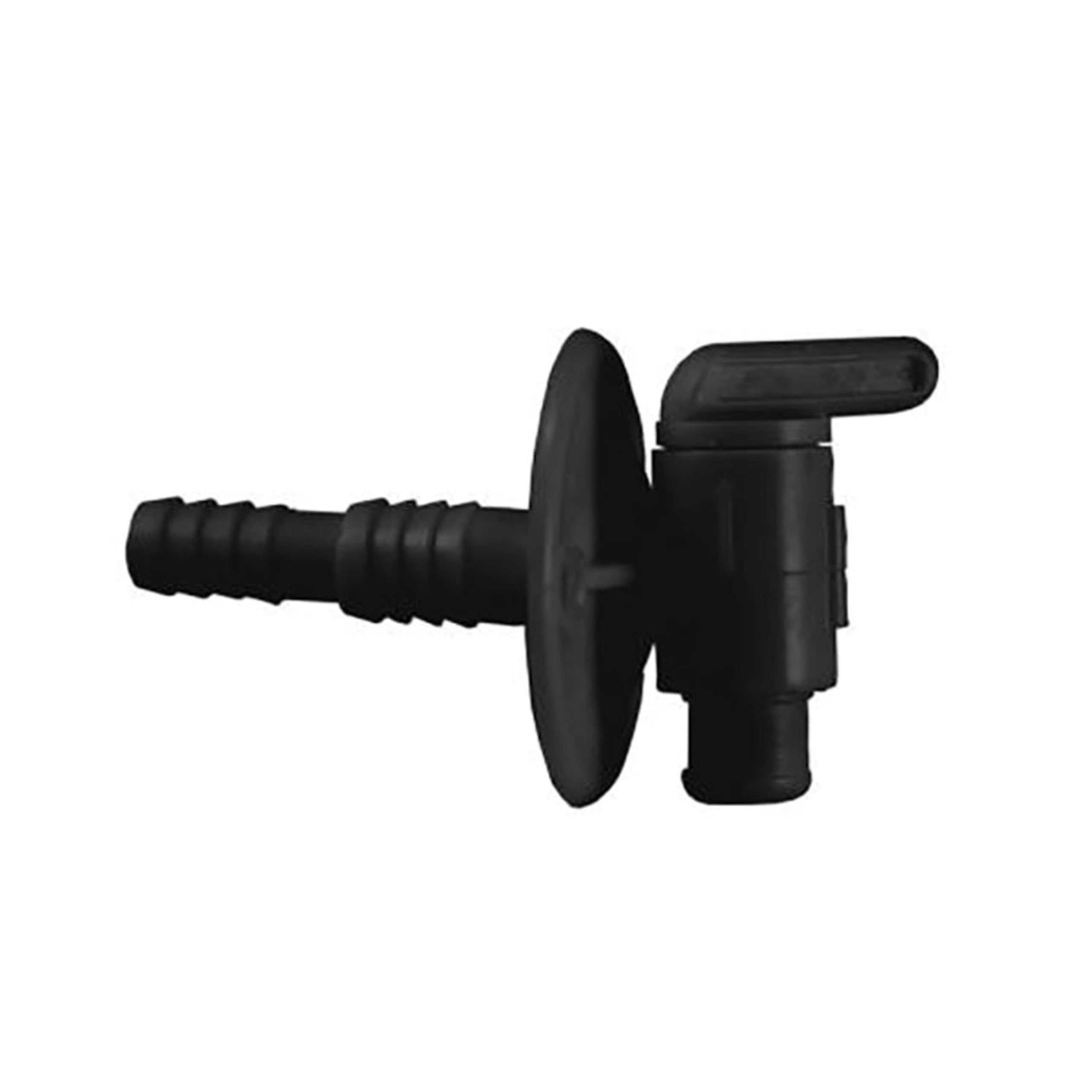 Black JR Products 04-62415 Drain Cock (Dual Barbed)