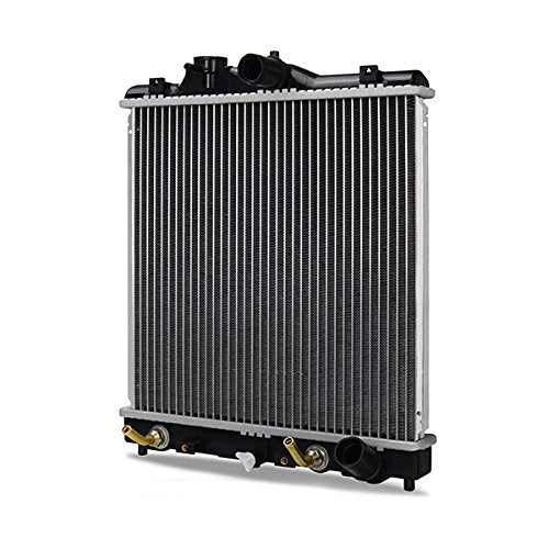 Mishimoto Plastic End-Tank R1290-AT Radiator Compatible With Honda Civic 1992-1998 Silver