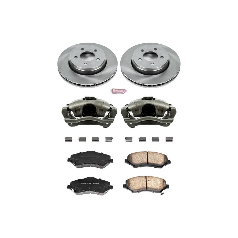 Power Stop KCOE1631 1-Click Autospecialty Replacement Brake Kit with Calipers For Dodge Nitro 2007-2011, Jeep Liberty 2008-2012 [Model Specific]