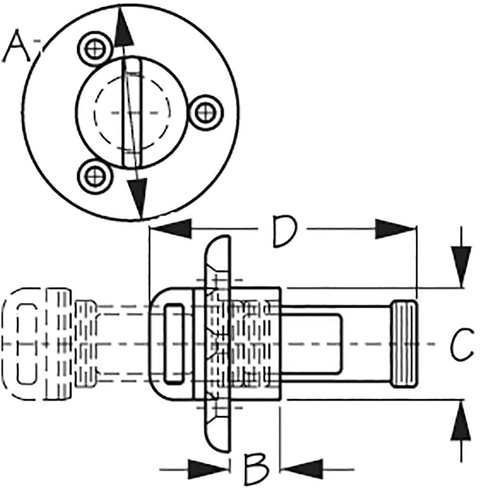 CAST Sea Dog Line Stainless Garboard Drain