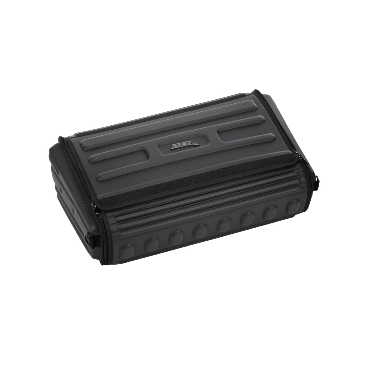 Handy Trunk Organizer 3D MAXpider 70 with Lid (Black) - Waterproof, Foldable, Compatible with SUV, Sedan, and Tools (Carbon Fiber Pattern, 29x19x8, 40lb Capacity)