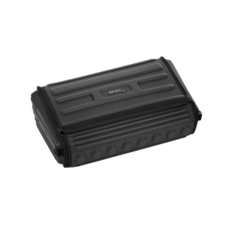 Handy Trunk Organizer 3D MAXpider 70 with Lid (Black) - Waterproof, Foldable, Compatible with SUV, Sedan, and Tools (Carbon Fiber Pattern, 29x19x8, 40lb Capacity)