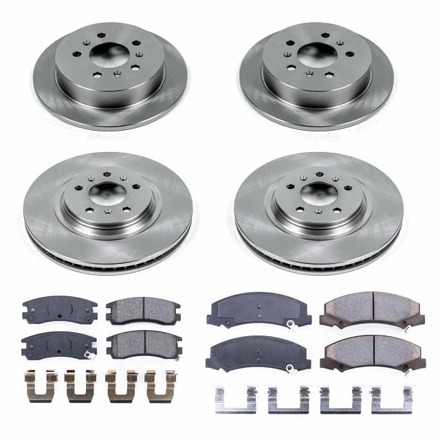 POWERSTOP Autospecialty KOE4377 Front and Rear Replacement Brake Kit-OE Brake Rotors & Ceramic Brake Pads For Buick Allure 2008-2009, Buick LaCrosse 2008-2009 [Model Specific]